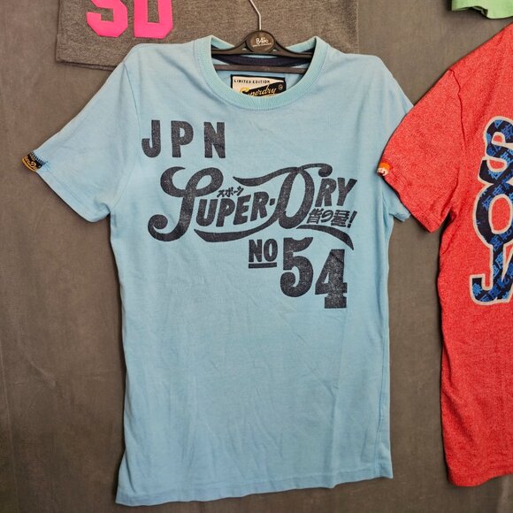 Superdry Women's Shirt Lot Size S Short Sleeve Crew Neck Graphic Tee  A5-28 - Picture 2 of 9